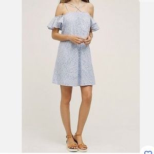 Anthropologie HD in Paris blue mini dress size XS